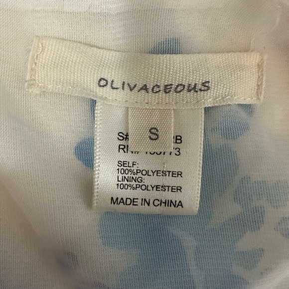 Olive & Oak Blue Floral Wrap Dress - Picture 2 of 12